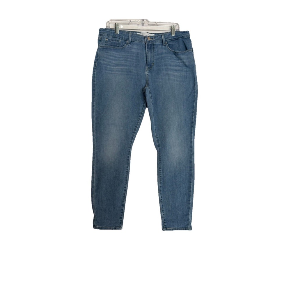 Levi Strauss  Mid rise Skinny Women's Jeans‎ 32x28 Light Wash Stretch Denim